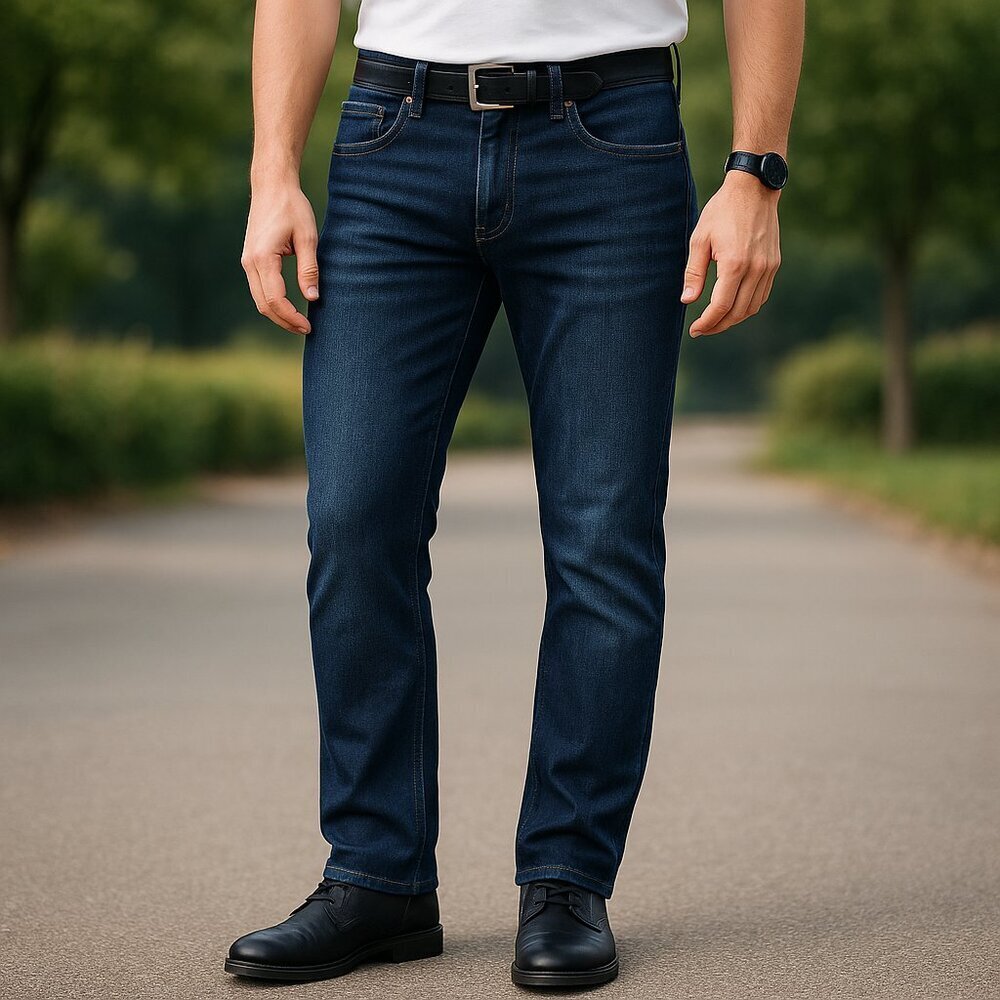 RAW X Men Size 36x32 Dark Wash Skinny Fit Casual Streetwear Skater Denim Jeans